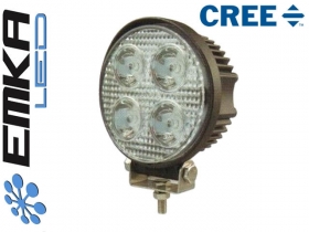 Lampa samochodowa LED 20W CREE 12V 2800lm IP67 Okrągła 