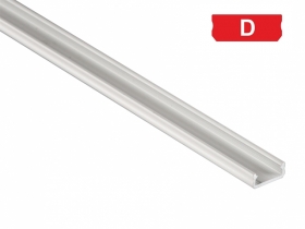 Profil aluminiowy zewnętrzny, płaski BIAŁY typ D 1 metr