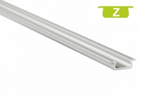 Profil aluminiowy wpuszczany, płaski SREBRNY typ Z 1 metr