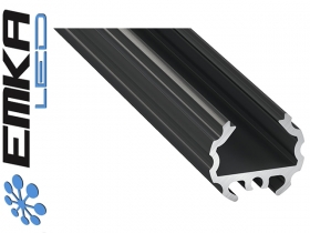 Profil aluminiowy nawierzchniowy, czarny typ MICO 2 metry