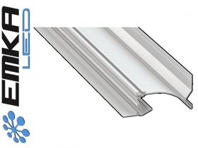 Profil aluminiowy wpuszczany, biały typ TOPO 2 metry