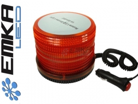 Lampa ostrzegawcza LED na magnes 12V 72 SMD2835 Pomarańczowa