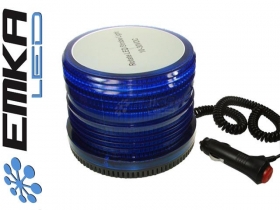 Lampa ostrzegawcza LED na magnes 12V 72 SMD2835 Niebieska