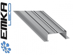 Profil aluminiowy wpuszczany, srebrny typ SORGA 2 metry
