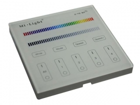 Sterownik Mi Light RGB/RGBWW naścienny, dotykowy 230V - czterostrefowy radiowy