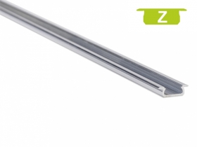 Profil aluminiowy wpuszczany, płaski SUROWY typ Z 2 metry