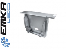 Zaślepka do profilu LED wpuszczanego typ inDILEDA aluminium 1szt srebrna