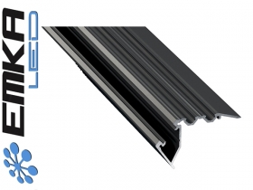 Profil aluminiowy schodowy, czarny typ SCALA 1 metr