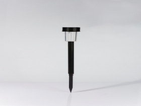 Lampa solarna ogrodowa LED czarna plastik biały zimny 31cm 036
