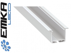 Profil aluminiowy wpuszczany, biały typ inDILEDA 2 metry