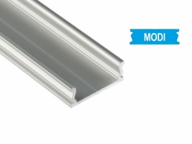 Profil aluminiowy montażowy typ MODI srebrny - do profili typu INSO i ILEDO 1 metr