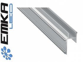 Profil aluminiowy sufitowy, srebrny typ APA16 1 metr