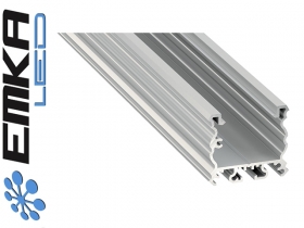 Profil aluminiowy nawierzchniowy, srebrny typ TALIA 2 metry