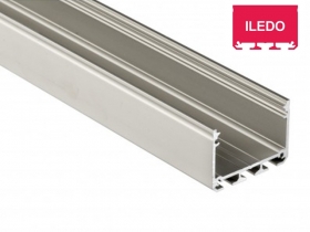 Profil aluminiowy architektoniczny, zewnętrzny SREBRNY typ ILEDO 2 metry