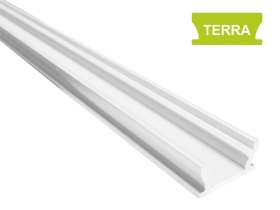 Profil aluminiowy wpuszczany, podłogowy BIAŁY typ TERRA 2 metry