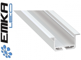 Profil aluminiowy wpuszczany, biały typ inSILEDA 1 metr