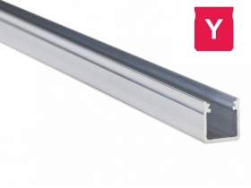Profil aluminiowy zewnętrzny, głęboki SUROWY typ Y 1 metr