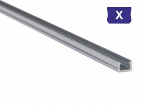 Profil aluminiowy zewnętrzny, wąski SUROWY typ X 1 metr