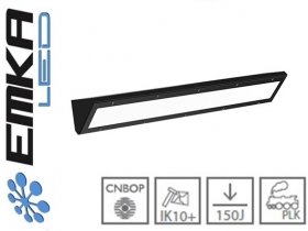 Narożna oprawa wandaloodporna do przejść podziemnych na świetlówkę T5 max.14W 75cm CNBOP IK10 PKP PLK