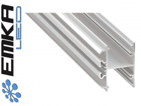 Profil aluminiowy dwustronny, biały typ DOPIO 2 metry
