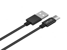 Przewód Micro USB V-TAC Typ C 1M Czarny Seria Platinum VT-5334